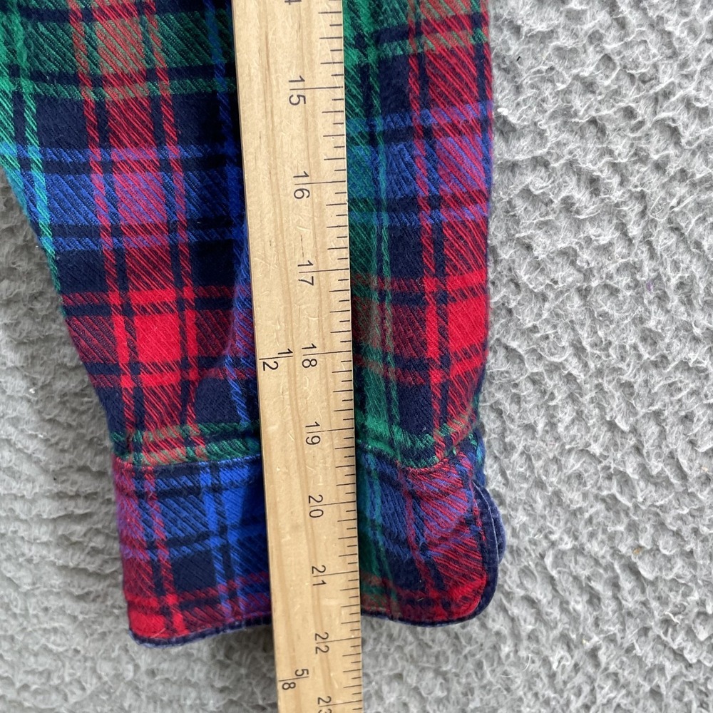 Lands' End Flannel Shirt Dress Women Large Plaid Tunic Western Fall Outdoor Gorp - Picture 8 of 10